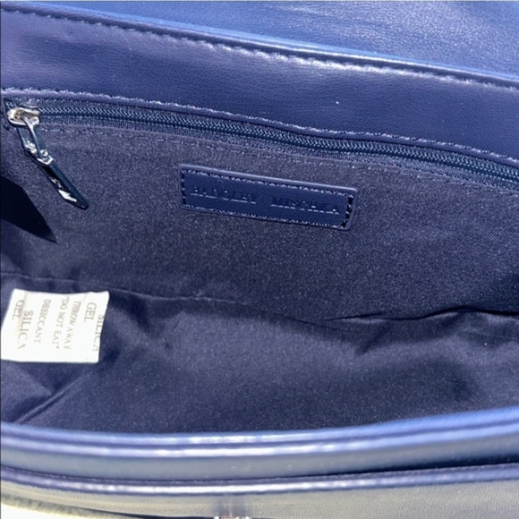 Badgley Mischka Diamond Quilted Crossbody With Blue Pearls - Picture 4 of 4